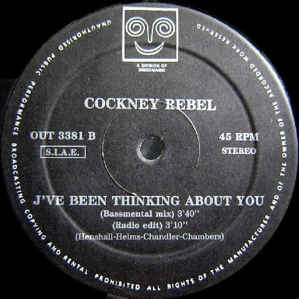 Cockney Rebel - I've Been Thinking About You | Out (OUT 3381) - 2