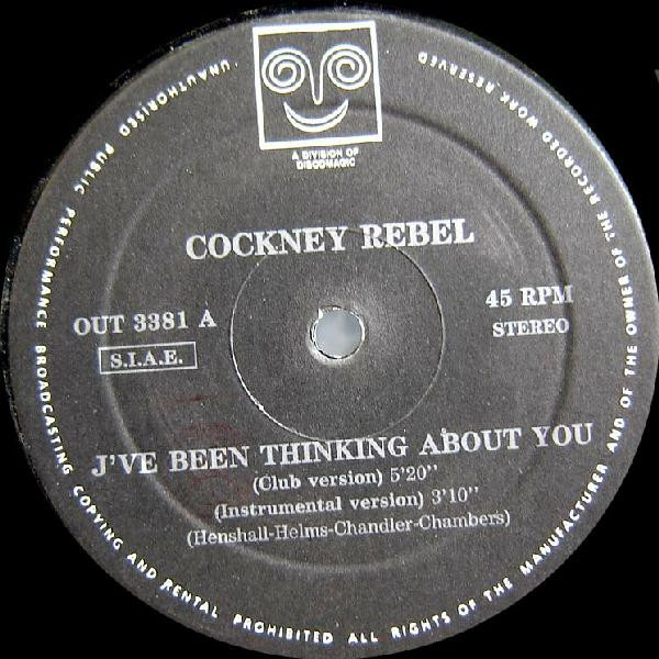 Cockney Rebel - I've Been Thinking About You | Out (OUT 3381) - main
