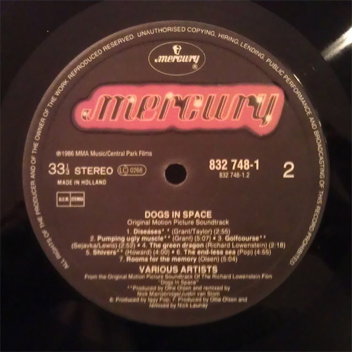 Various - Dogs In Space (Original Motion Picture Soundtrack) | Mercury (832 748-1) - 4