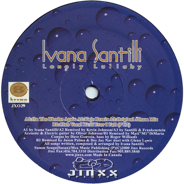 Ivana Santilli - Lonely Lullaby | Jinxx Records (JX029)