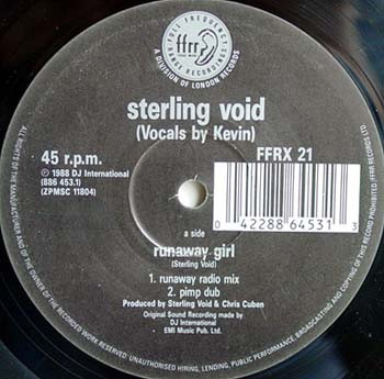 Sterling Void - Runaway Girl c/w It's All Right | FFRR (FFRX 21) - 3
