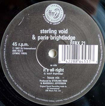 Sterling Void - Runaway Girl c/w It's All Right | FFRR (FFRX 21) - 4