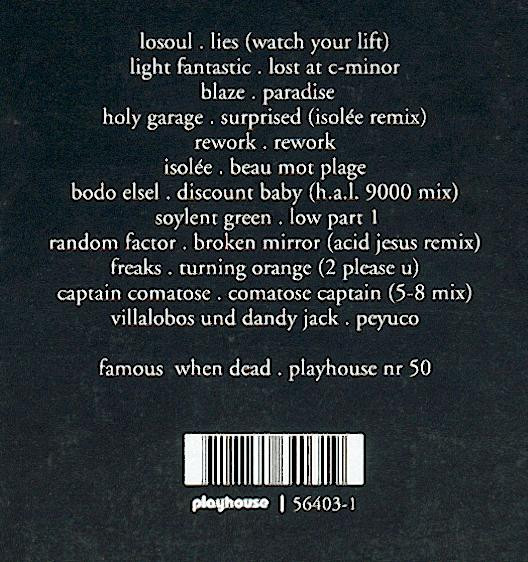 Various - Famous When Dead | Playhouse (PLAY050) - 2
