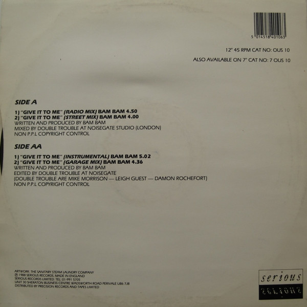 Bam Bam - Give It To Me | Serious Records (OUS 10) - 2 Bam Bam - Give It To Me | Serious Records (OUS 10) - 2