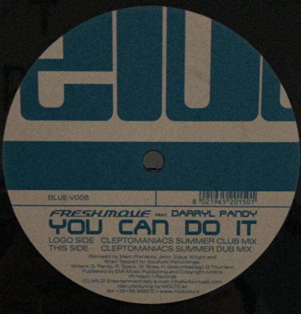 Freshmove Feat. Darryl Pandy - You Can Do It | Blue Velvet (Blue-v008) - main Freshmove Feat. Darryl Pandy - You Can Do It | Blue Velvet (Blue-v008) - main