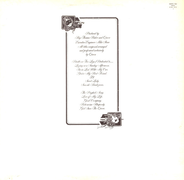 Queen - A Night At The Opera | EMI (EMTC 103) - 4 Queen - A Night At The Opera | EMI (EMTC 103) - 4