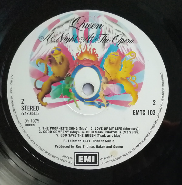 Queen - A Night At The Opera | EMI (EMTC 103) - 6 Queen - A Night At The Opera | EMI (EMTC 103) - 6