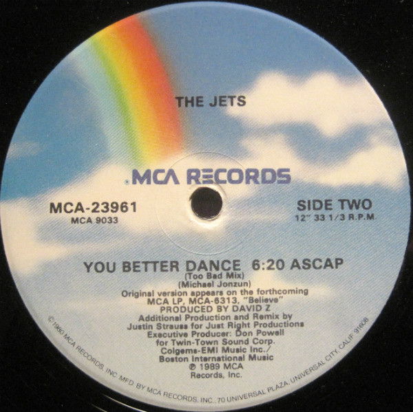 The Jets - You Better Dance | MCA Records (MCA-23961) - 4