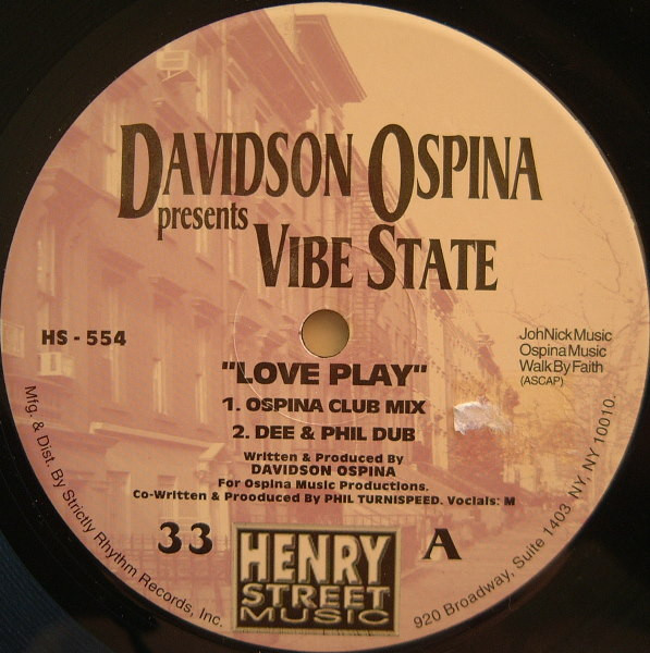 Davidson Ospina Presents Vibe State - Love Play | Henry Street Music (HS 554) - main Davidson Ospina Presents Vibe State - Love Play | Henry Street Music (HS 554) - main