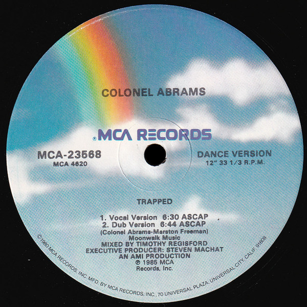 Colonel Abrams - Trapped | MCA Records (MCA-23568) - 4