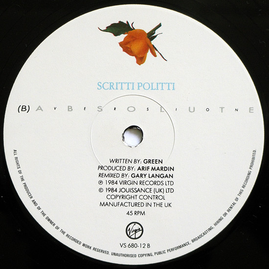 Scritti Politti - Absolute | Virgin (VS 680-12) - 4