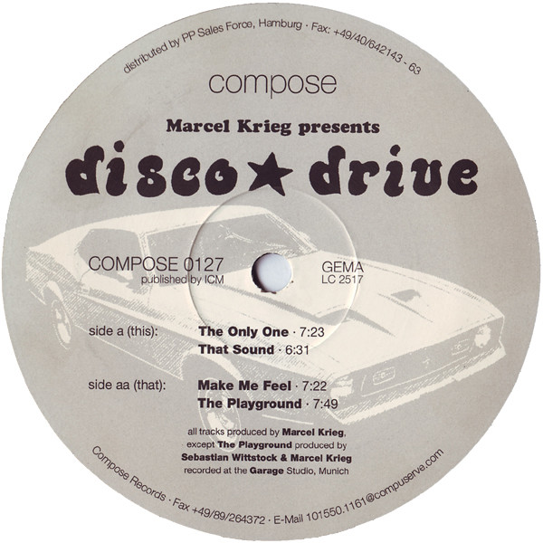 Marcel Krieg - Disco Drive | Compose Records (COMPOSE 0127)