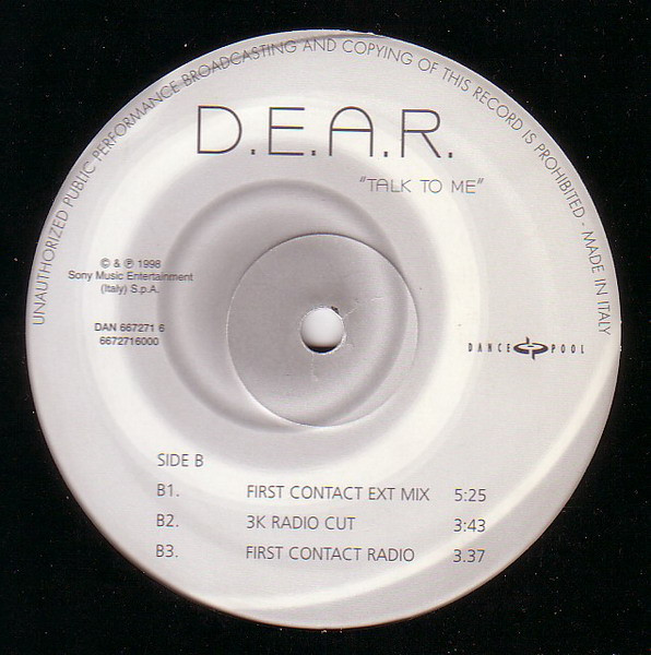 D.E.A.R. - Talk To Me | Dance Pool (DAN 667271 6) - 4 D.E.A.R. - Talk To Me | Dance Pool (DAN 667271 6) - 4