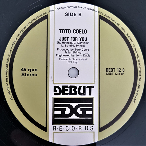 Toto Coelo - Gimme Some Lovin' | Debut Edge Records (DEBT 12 8) - 4