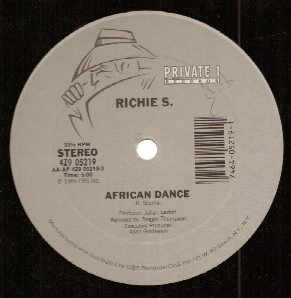 Richie S. - African Dance | Private I Records (4Z9 05219) - main Richie S. - African Dance | Private I Records (4Z9 05219) - main