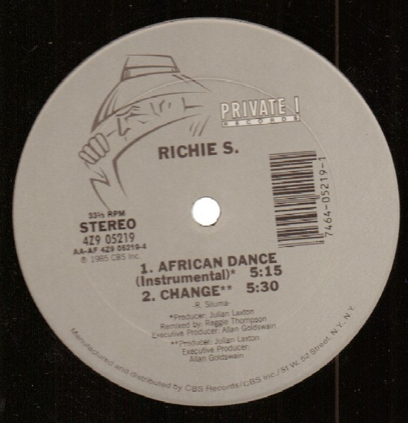 Richie S. - African Dance | Private I Records (4Z9 05219) - 2 Richie S. - African Dance | Private I Records (4Z9 05219) - 2