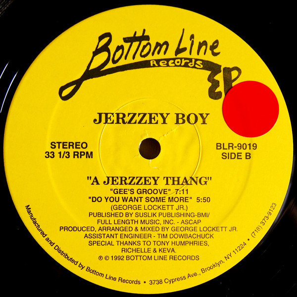 Jerzzey Boy - A Jerzzey Thang | Bottom Line Records (BLR-9019) - 2 Jerzzey Boy - A Jerzzey Thang | Bottom Line Records (BLR-9019) - 2