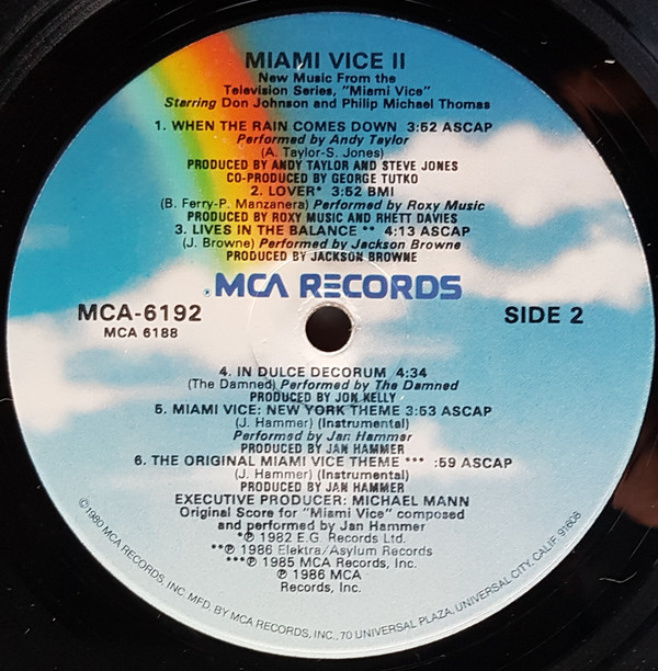 Miami Vice II (New Music From The Television Series, "Miami Vice")