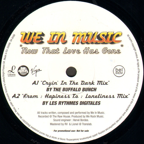 We In Music - Now That Love Has Gone | Labels (SA 8588) - 2 We In Music - Now That Love Has Gone | Labels (SA 8588) - 2