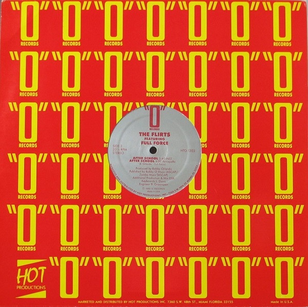 The Flirts Featuring Full Force - After School | "O" Records (HTO-1203) - 4