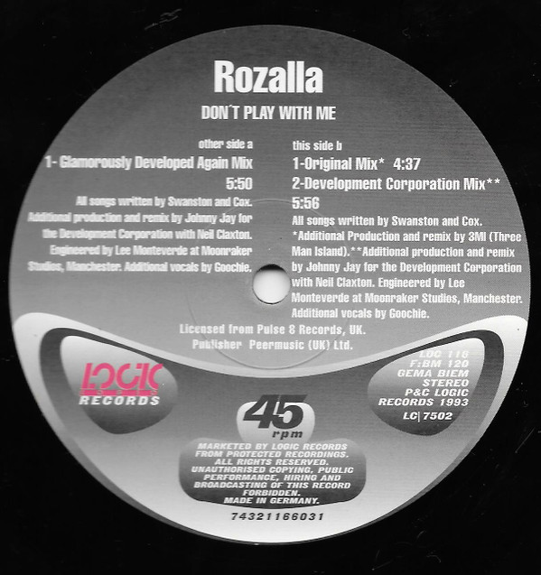 Rozalla - Don't Play With Me | BMG (74321 17143 1) - 3 Rozalla - Don't Play With Me | BMG (74321 17143 1) - 3