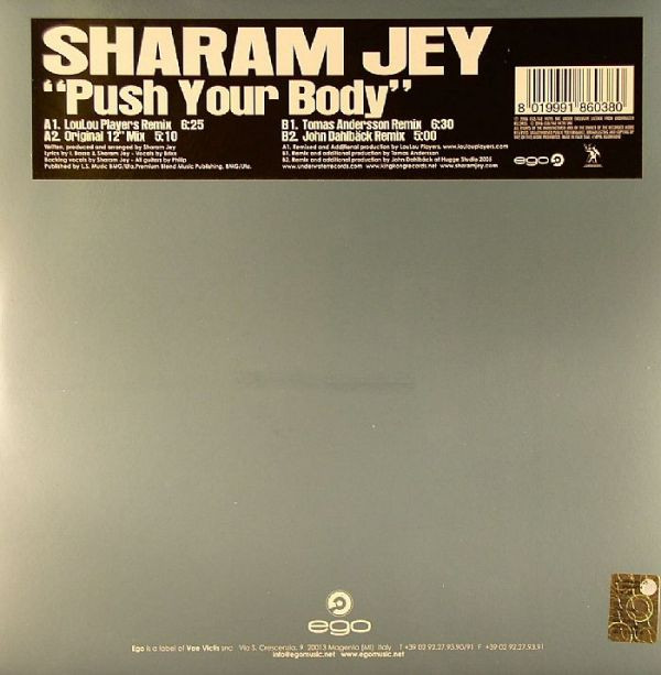 Sharam Jey - Push Your Body | Ego Music (EGO MIX 040) - main