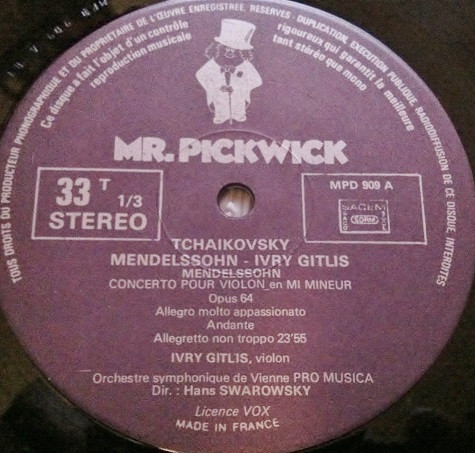 Concerto Pour Violon En Mi Mineur / En Ré Majeur