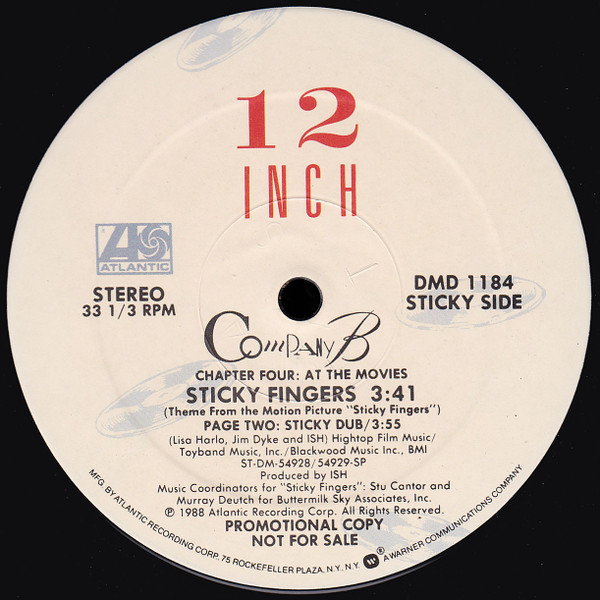 Company B - Signed In Your Book Of Love / Sticky Fingers | Atlantic (DMD 1184) - 4 Company B - Signed In Your Book Of Love / Sticky Fingers | Atlantic (DMD 1184) - 4