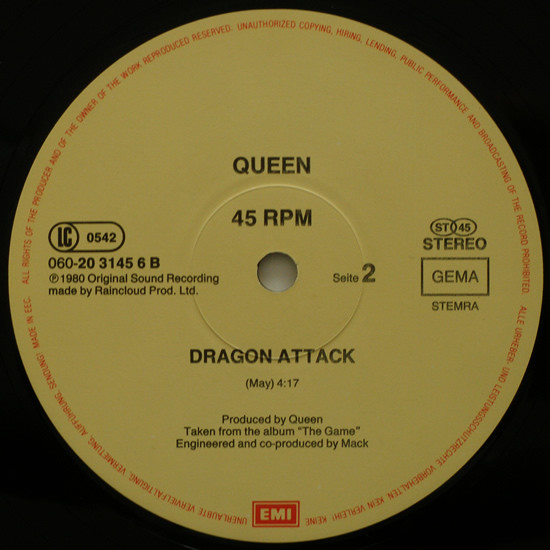 Queen - Another One Bites The Dust | EMI (060-20 3145 6) - 4