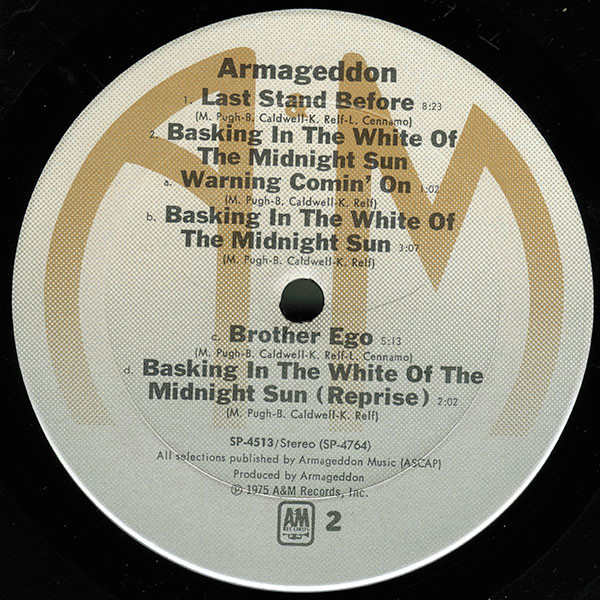 Armageddon - Armageddon | A&M Records (SP-4513) - 4