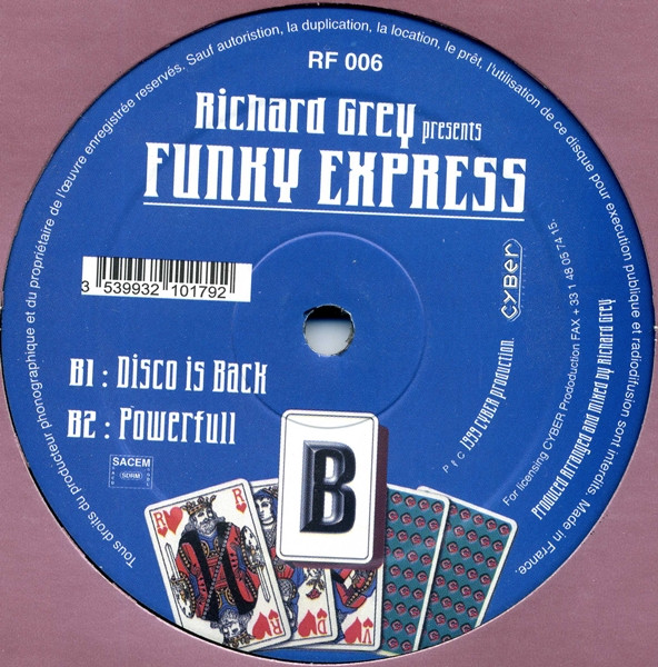 Richard Grey Presents Funky Express - Beat Goes On | Royal Flush Records (RF 006) - 3