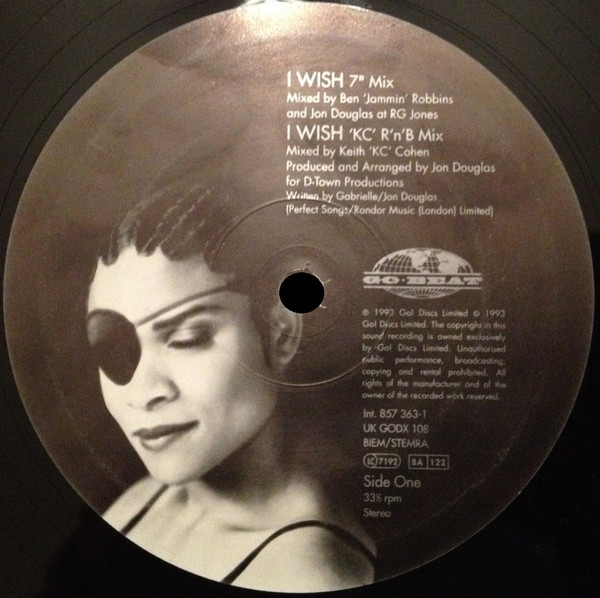 Gabrielle - I Wish | Go! Beat (GODX 108) - 3