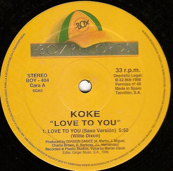 Koke - Love To You | Boy Records (BOY-404) - 3