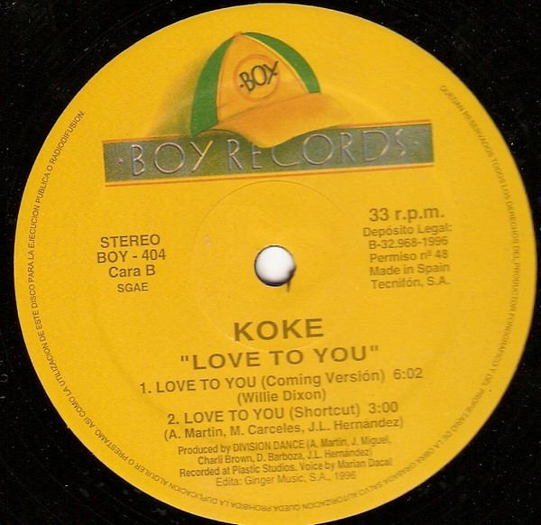 Koke - Love To You | Boy Records (BOY-404) - 4