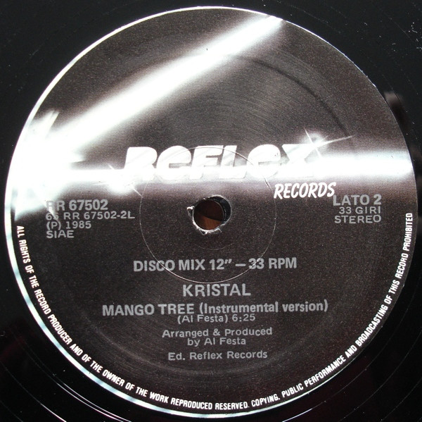 Kristal - Mango Tree | Reflex Records (RR 67502) - 3 Kristal - Mango Tree | Reflex Records (RR 67502) - 3