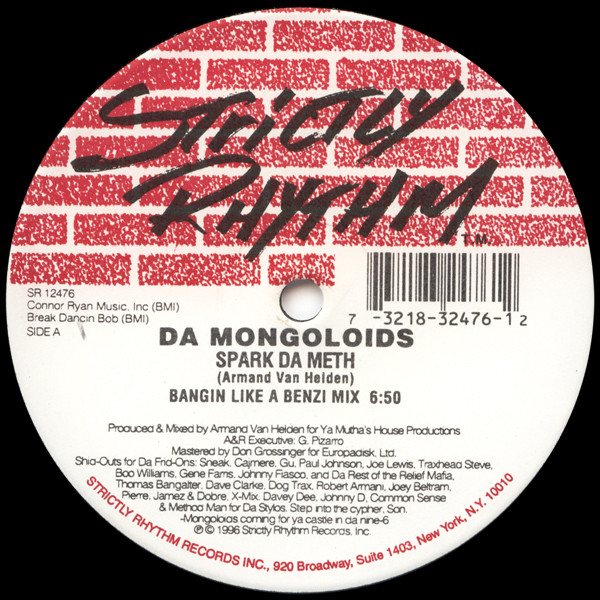 Da Mongoloids - Spark Da Meth | Strictly Rhythm (SR 12476) - main