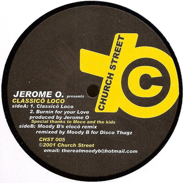 Jerome O - Classico Loco | Church Street Recordings (CHST-005) - main