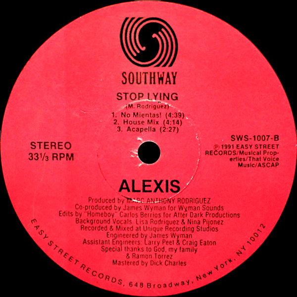 Alexis - Stop Lying | Southway Records (SWS-1007) - 2 Alexis - Stop Lying | Southway Records (SWS-1007) - 2