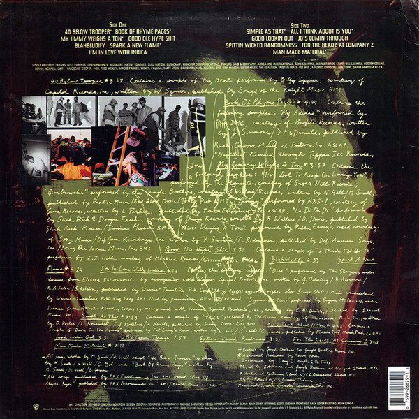 Jungle Brothers - J. Beez Wit The Remedy | Warner Bros. Records (1-26679) - 2 Jungle Brothers - J. Beez Wit The Remedy | Warner Bros. Records (1-26679) - 2