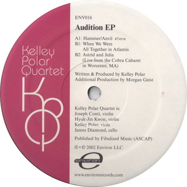 Kelley Polar Quartet - Audition EP | Environ (ENV016) - main