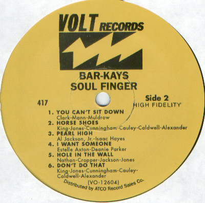 Bar-Kays - Soul Finger | Volt (VOLT 417) - 3