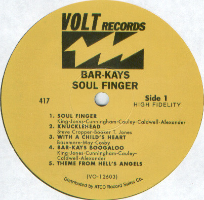 Bar-Kays - Soul Finger | Volt (VOLT 417) - 2