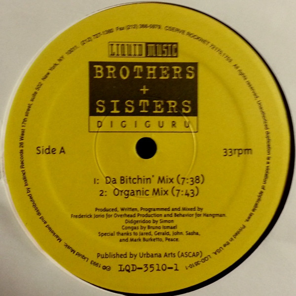 Brothers + Sisters - Digiguru | Liquid Music (LQD-3510-1) - 3 Brothers + Sisters - Digiguru | Liquid Music (LQD-3510-1) - 3