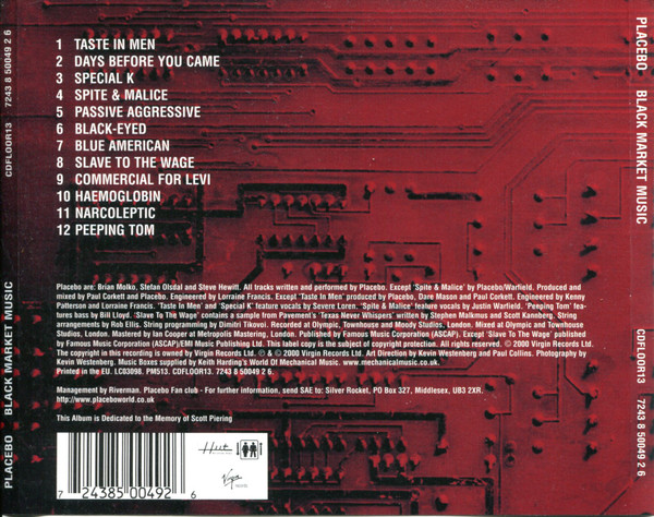 Placebo - Black Market Music | Elevator Music (CDFLOOR13) - 2 Placebo - Black Market Music | Elevator Music (CDFLOOR13) - 2