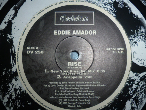 Eddie Amador - Rise | D:vision Records (DV 250) - main Eddie Amador - Rise | D:vision Records (DV 250) - main