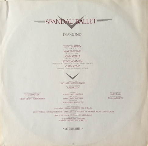 Spandau Ballet - Diamond | Chrysalis (CDL 1353) - 5