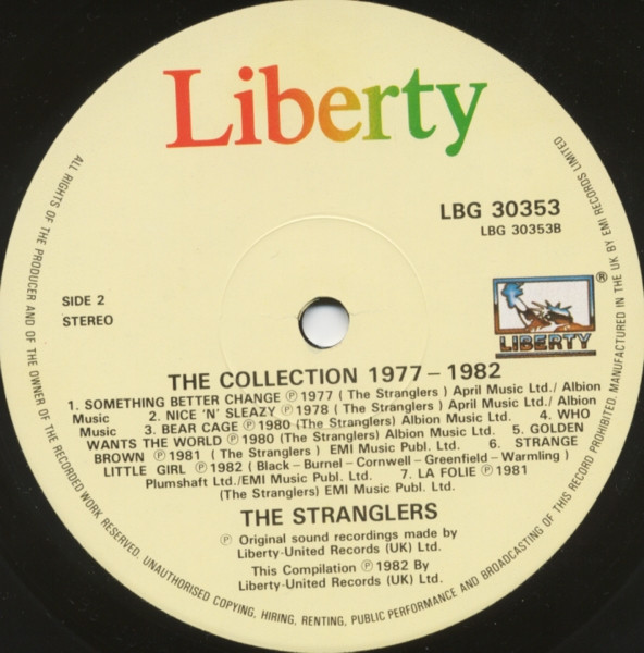 The Stranglers - The Collection 1977-1982 | Liberty (LBG 30353) - 4 The Stranglers - The Collection 1977-1982 | Liberty (LBG 30353) - 4