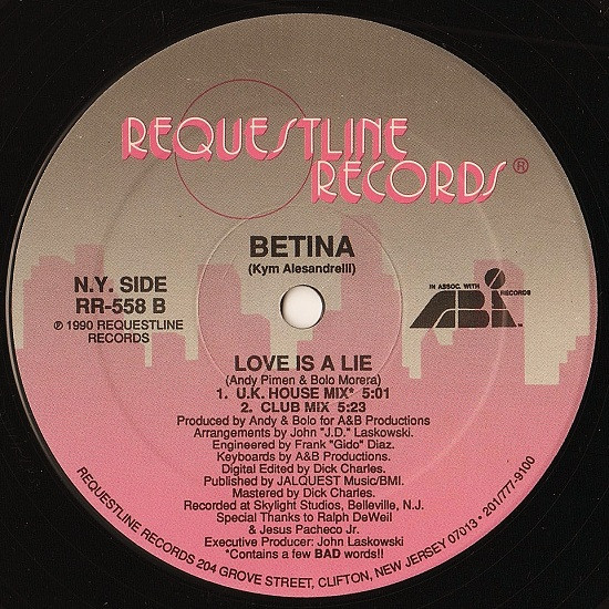 Betina - Love Is A Lie | Requestline Records (RR-558) - 2 Betina - Love Is A Lie | Requestline Records (RR-558) - 2