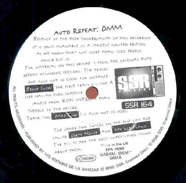 Auto Repeat - Def Metal Mastering | SSR Records (SSR 164) - main Auto Repeat - Def Metal Mastering | SSR Records (SSR 164) - main