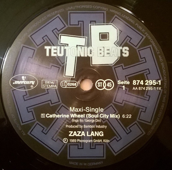 Zaza Lang - Catherine Wheel | Teutonic Beats (TB 006) - 3